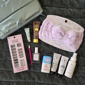Lavender Plush Headband and Skincare Set